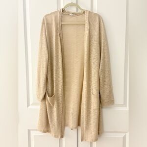 Elesol Knit Buttonless Cardigan Sweater. Long, Lightweight, & Stretchy! XXL